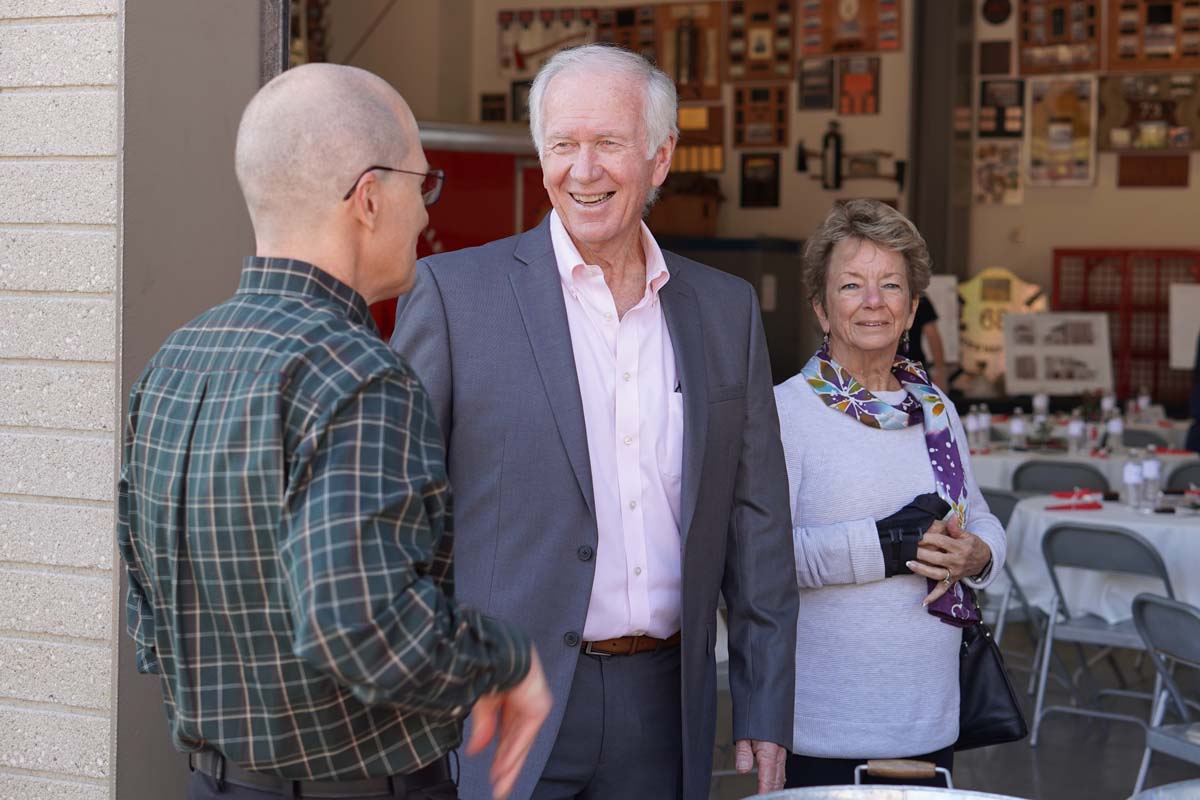 People enjoying the Friends Annual Luncheon