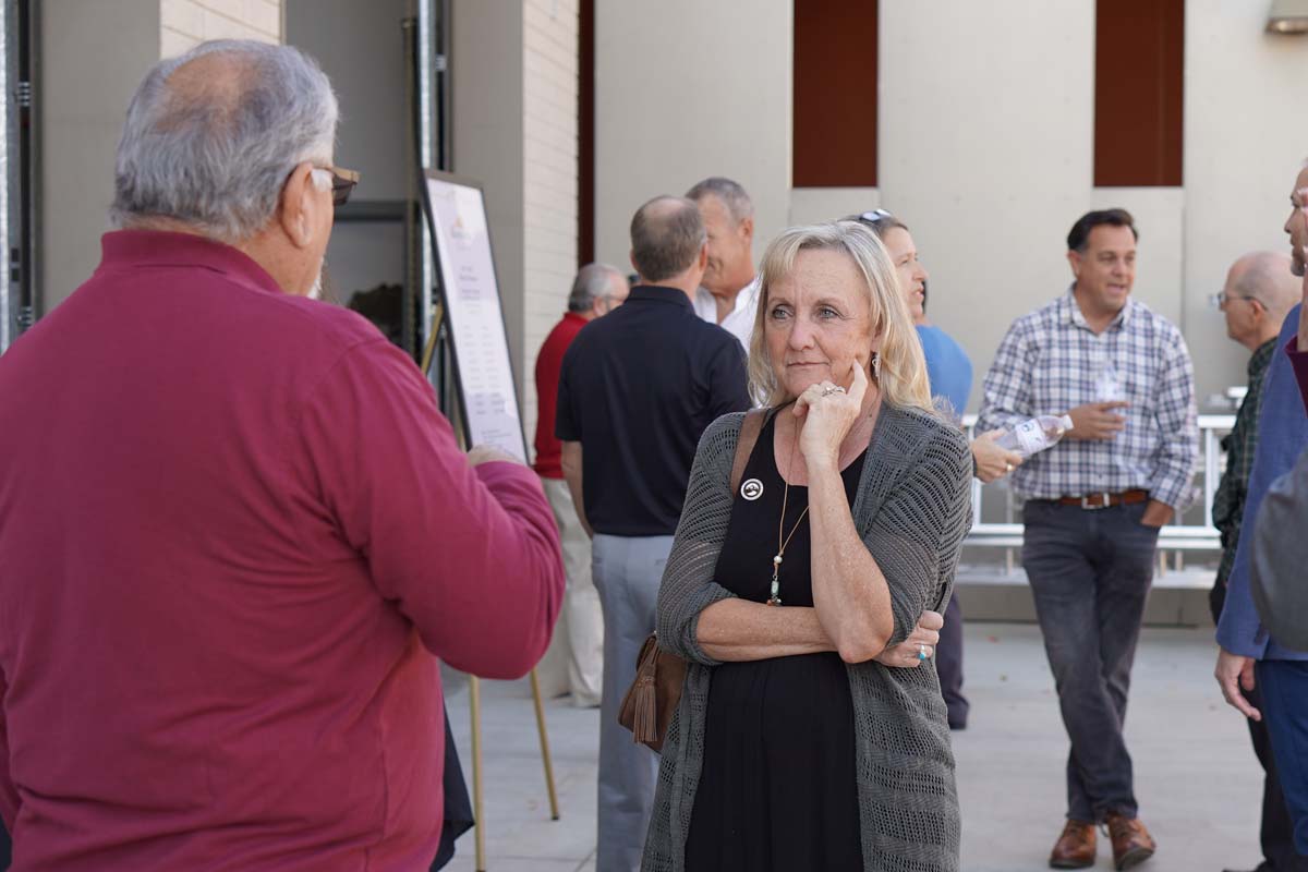 People enjoying the Friends Annual Luncheon