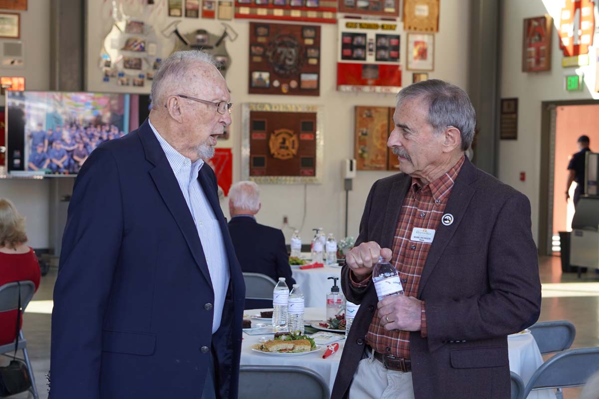 People enjoying the Friends Annual Luncheon