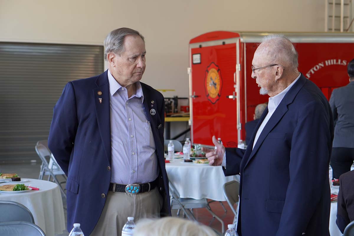 People enjoying the Friends Annual Luncheon
