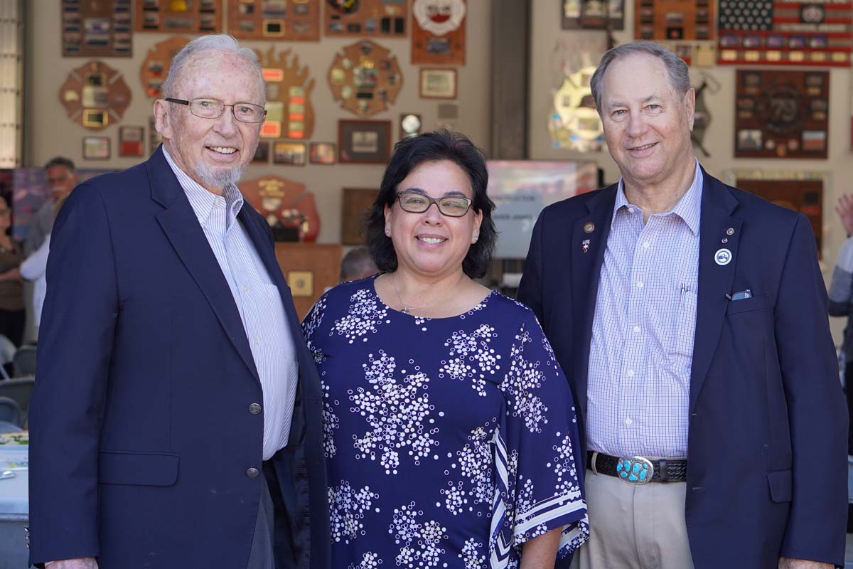 People enjoying the Friends Annual Luncheon