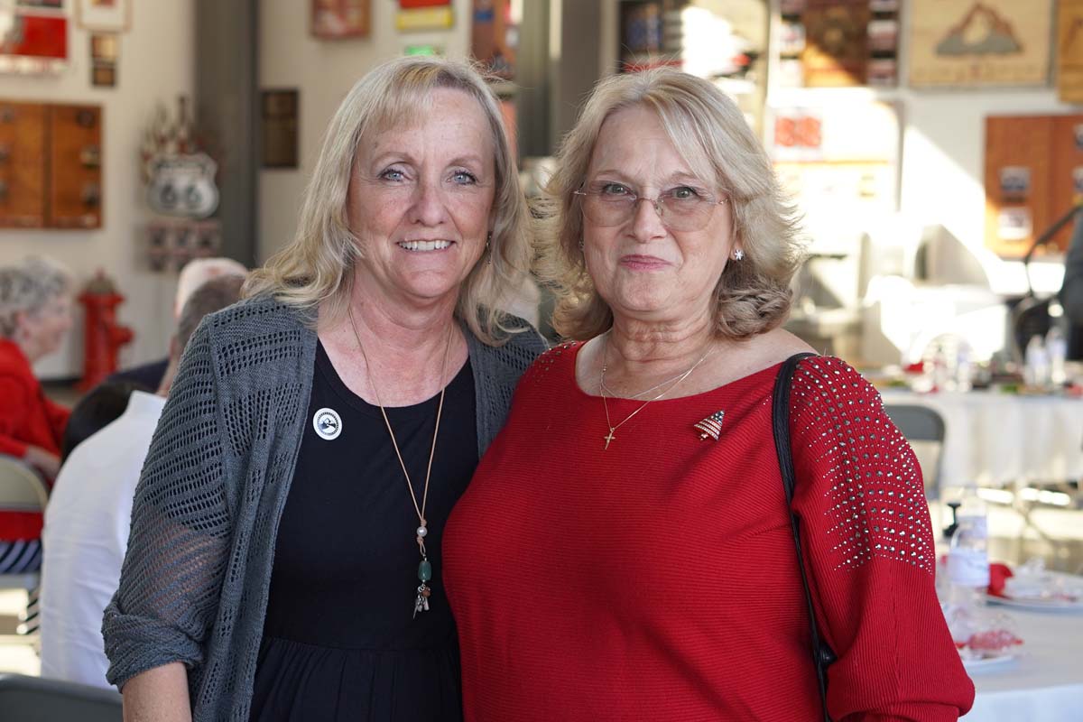 People enjoying the Friends Annual Luncheon
