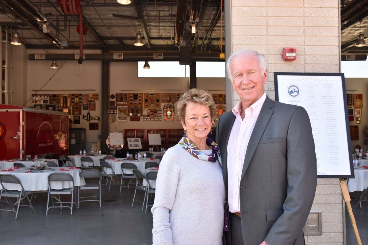 People enjoying the Friends Annual Luncheon