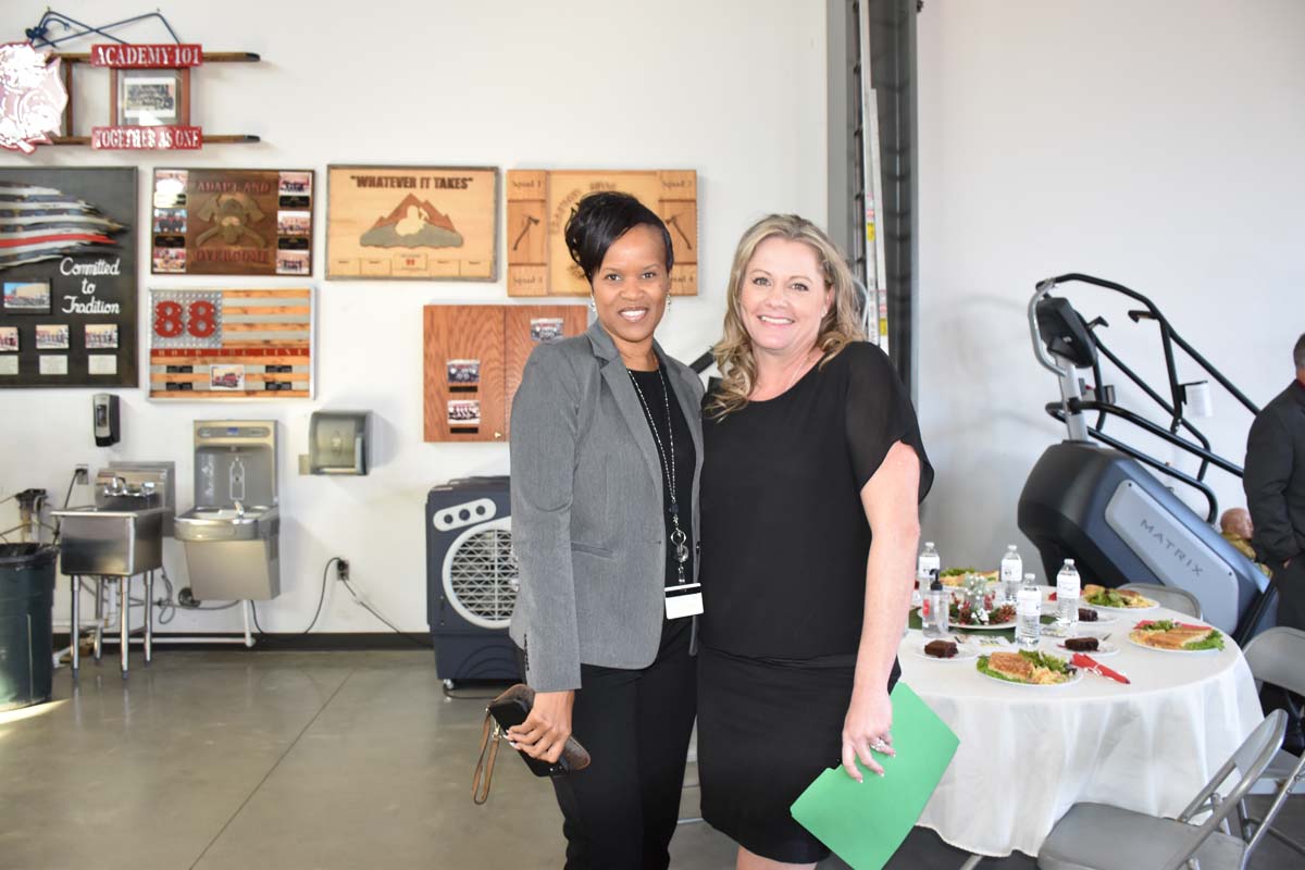 People enjoying the Friends Annual Luncheon