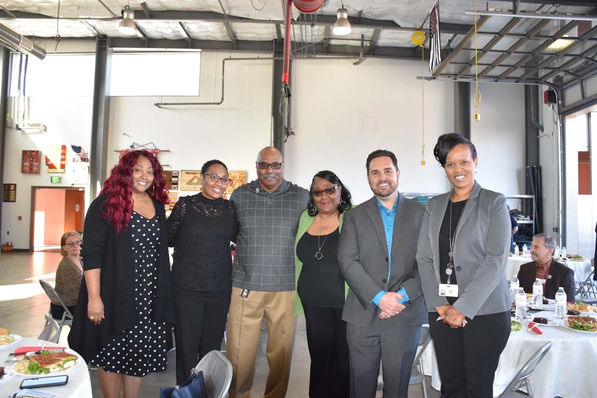People enjoying the Friends Annual Luncheon