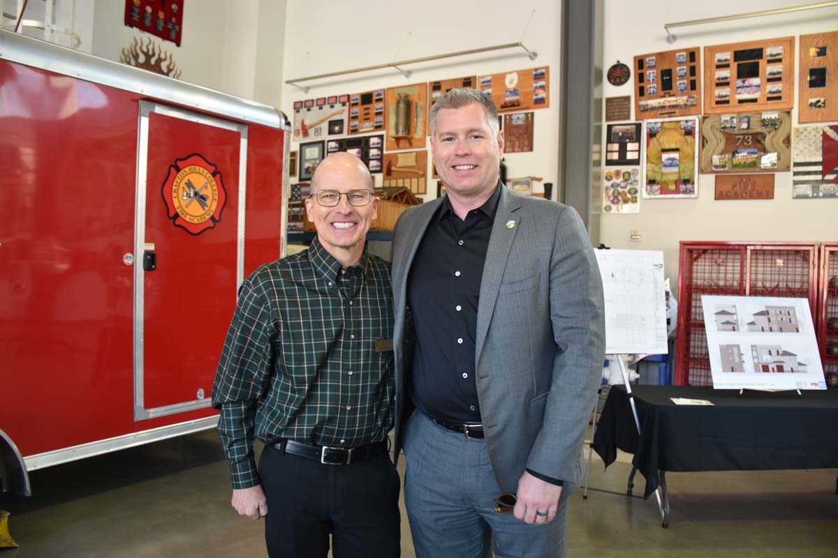 People enjoying the Friends Annual Luncheon