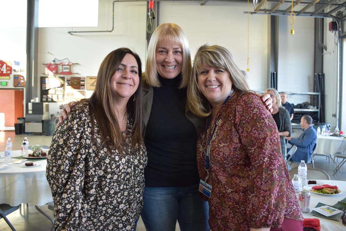 People enjoying the Friends Annual Luncheon