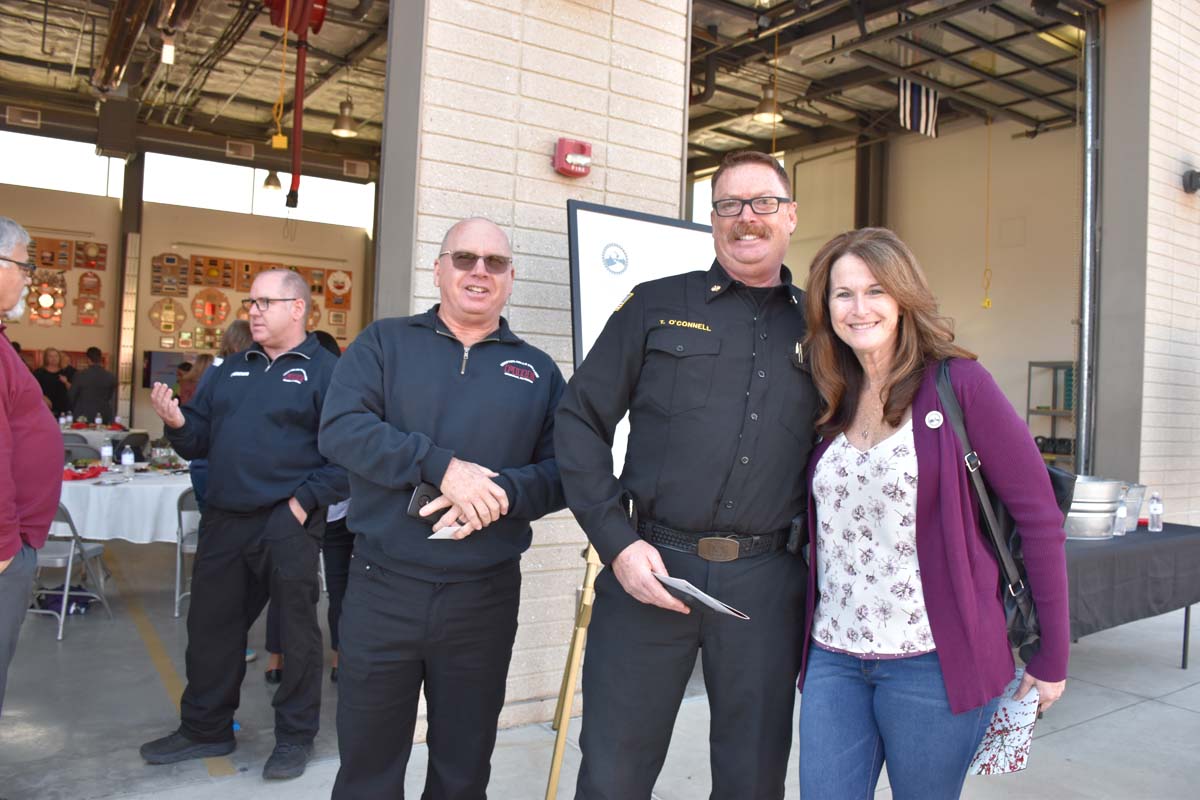 People enjoying the Friends Annual Luncheon