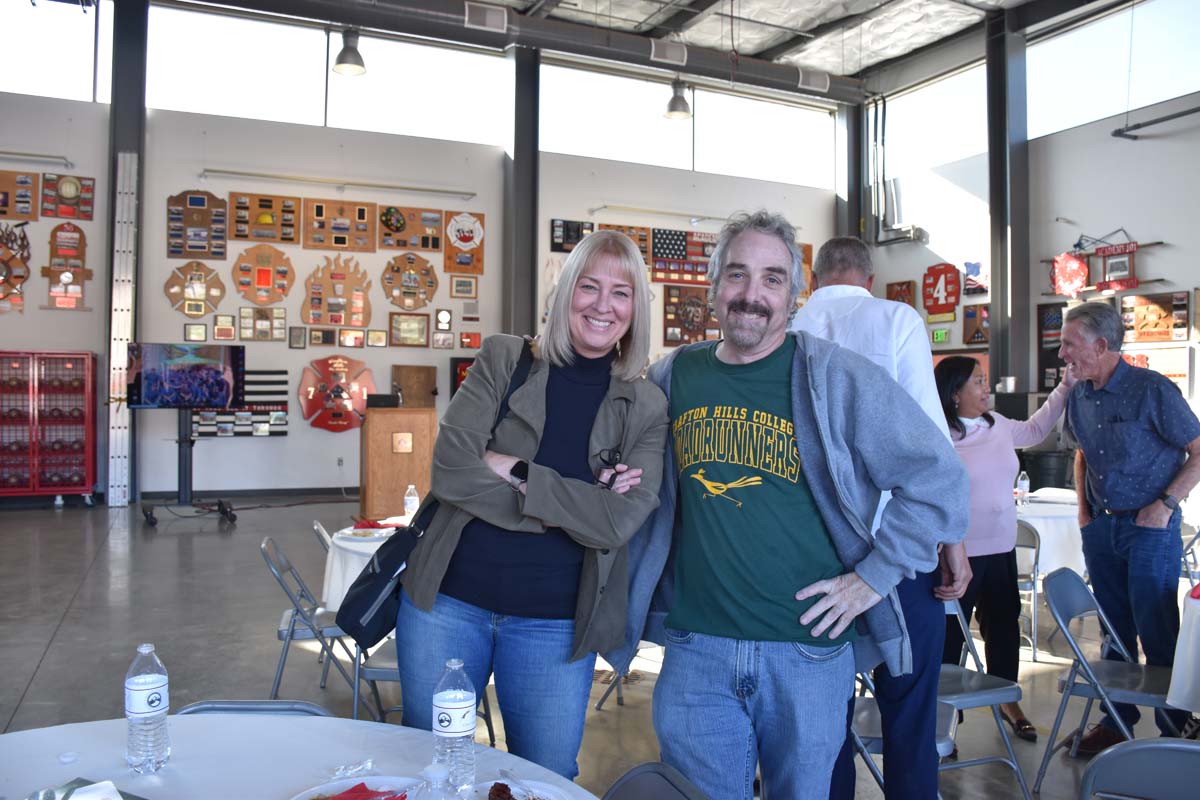 People enjoying the Friends Annual Luncheon