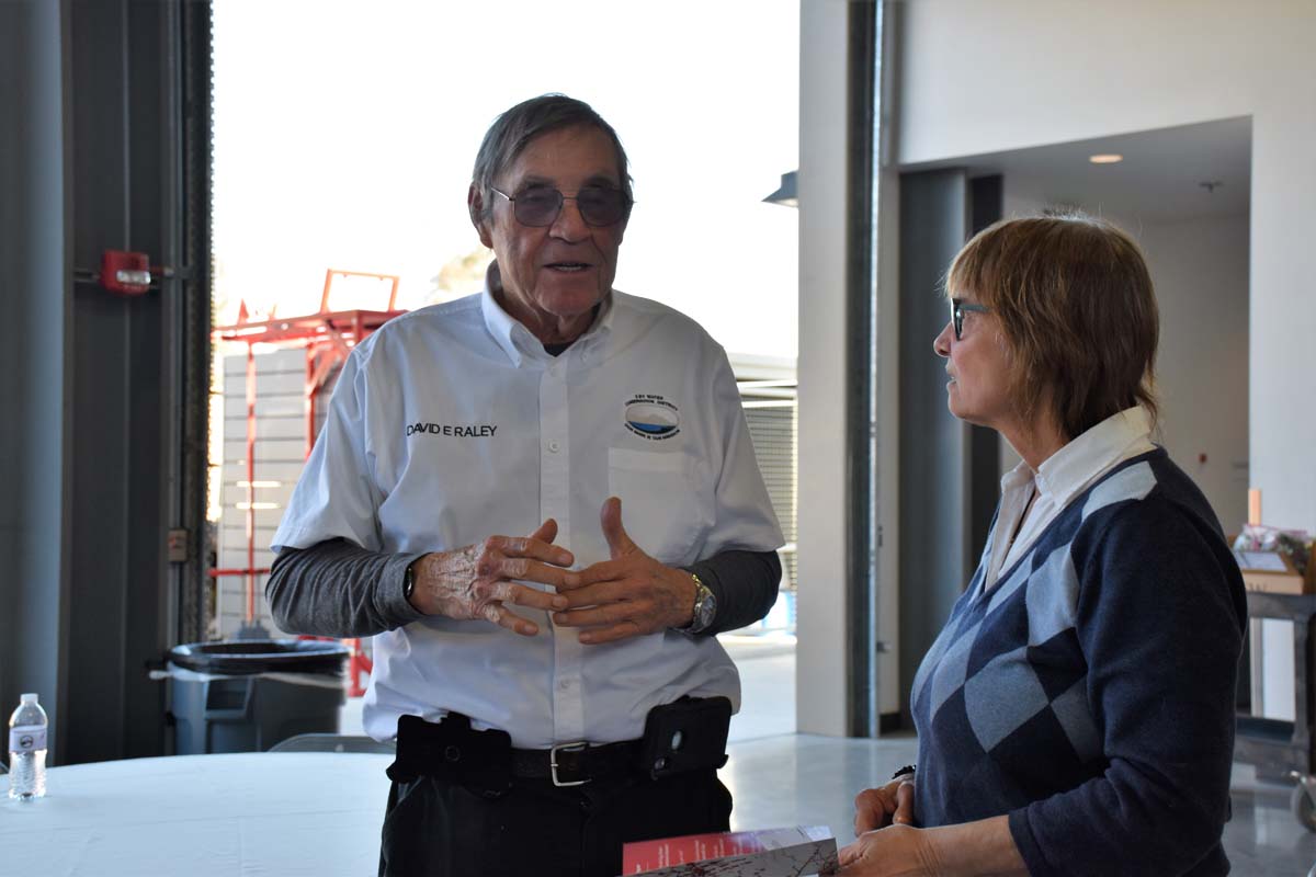 People enjoying the Friends Annual Luncheon
