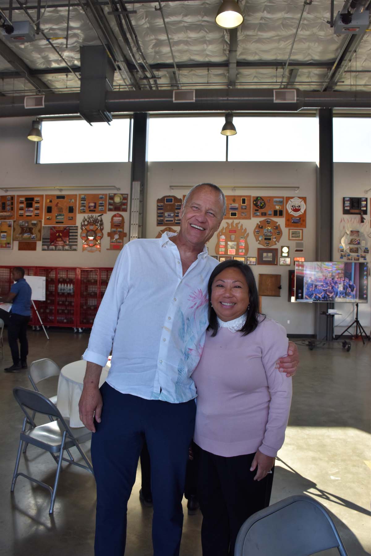 People enjoying the Friends Annual Luncheon