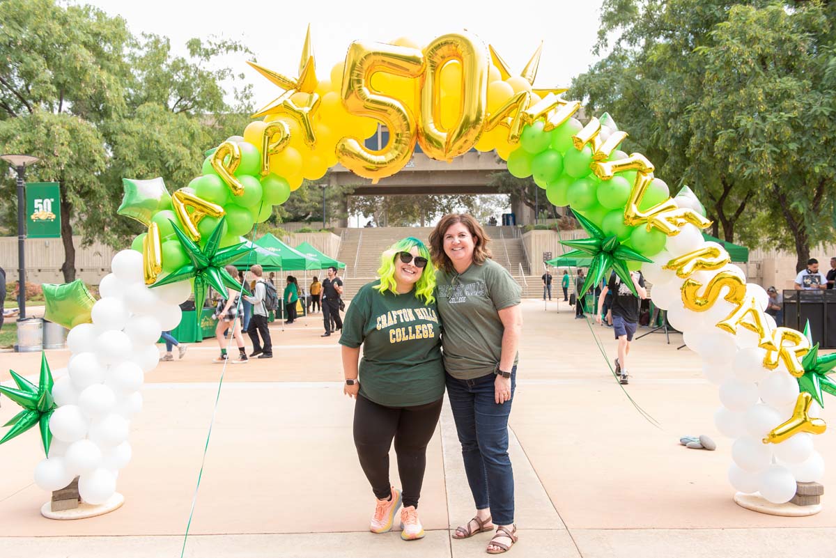 People enjoying the 50th Anniversary Celebration