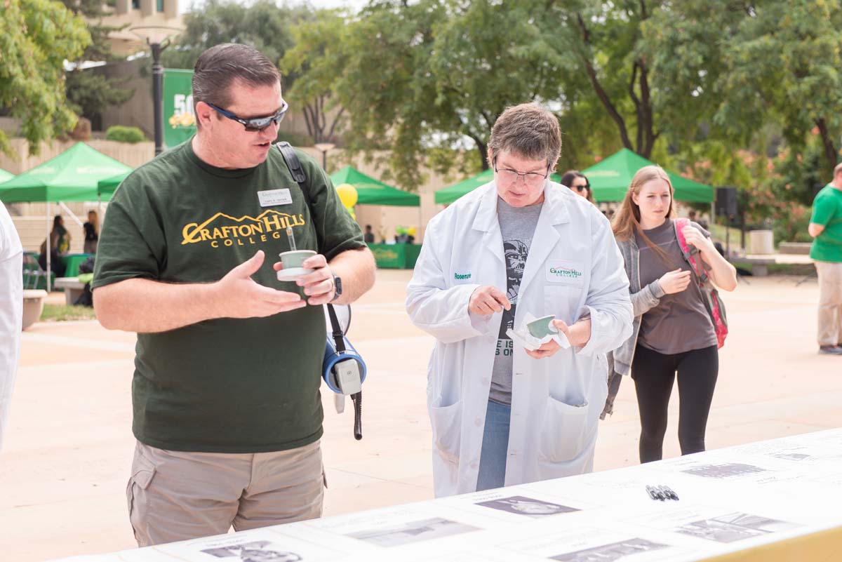 People enjoying the 50th Anniversary Celebration