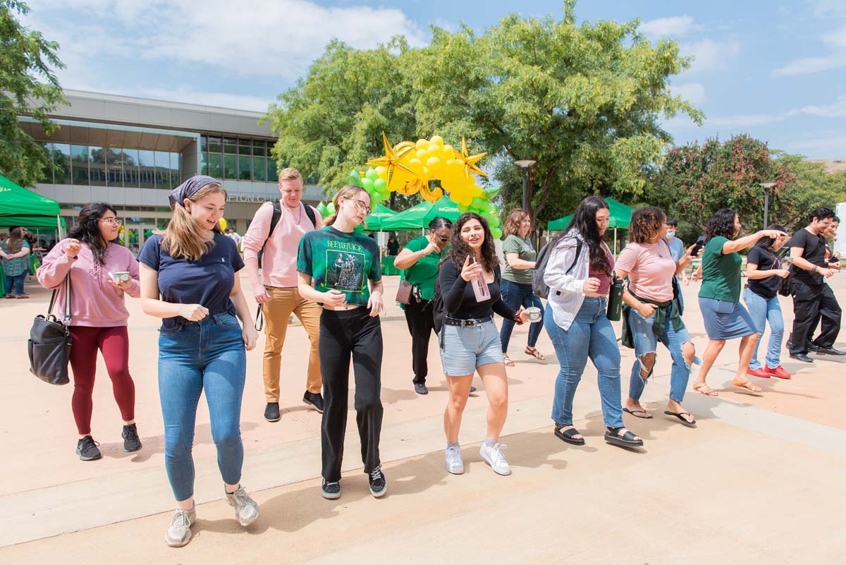 People enjoying the 50th Anniversary Celebration