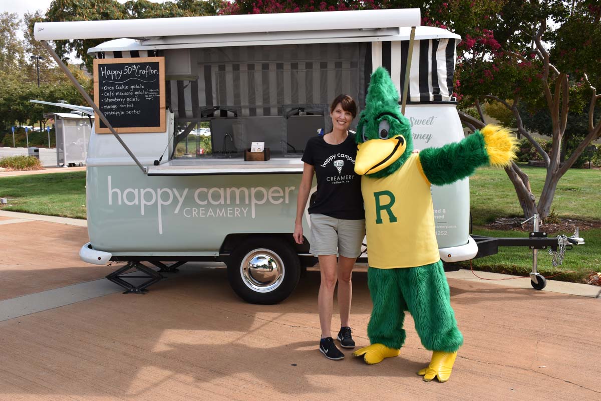 People enjoying the 50th Anniversary Celebration