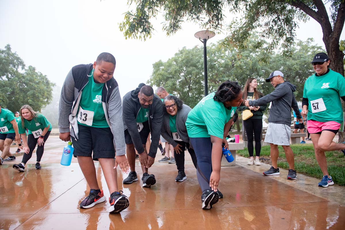People enjoying the 5K Fun Run!