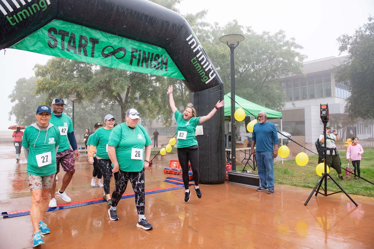 People enjoying the 5K Fun Run!