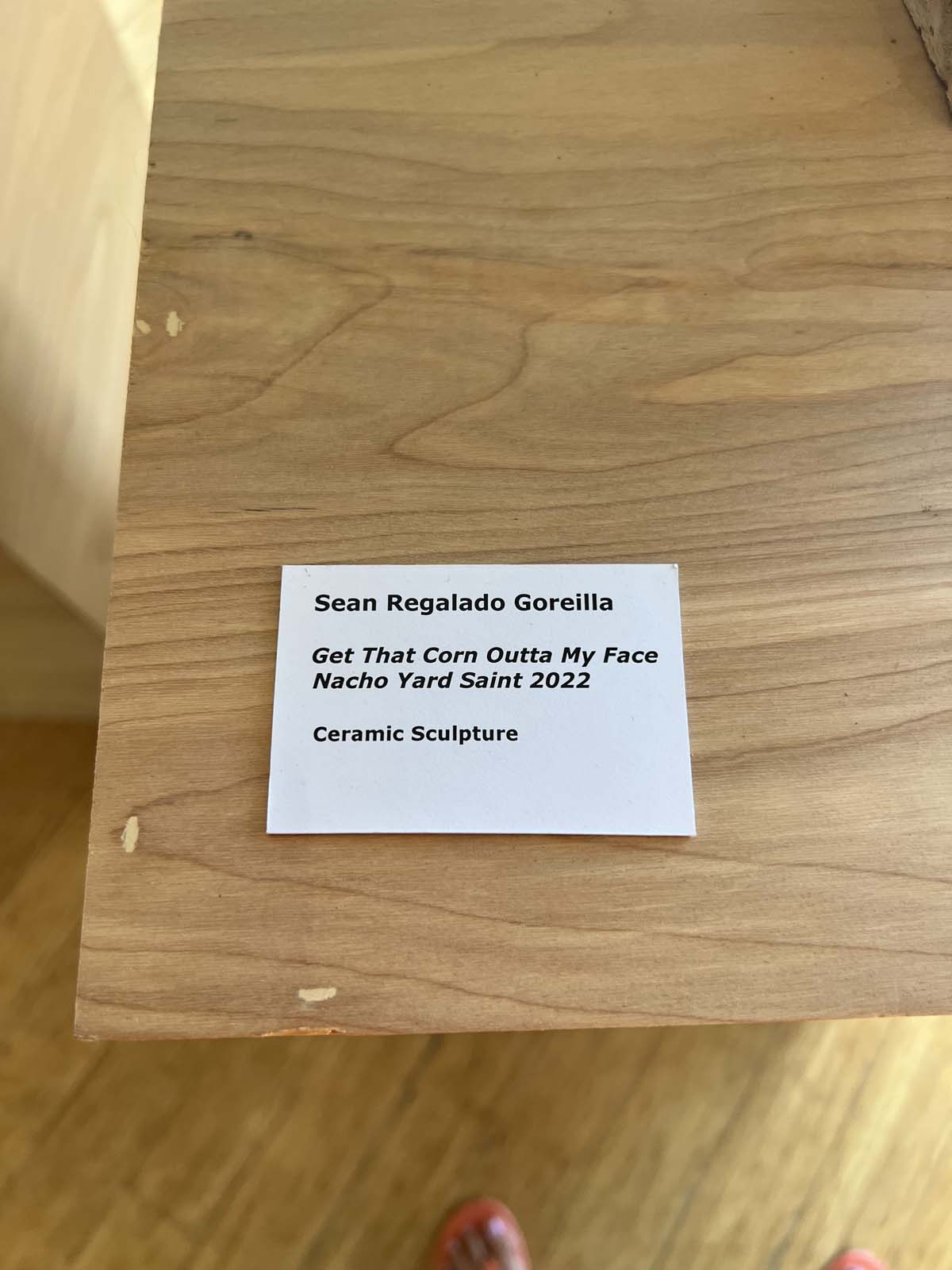 Enjoying the art show