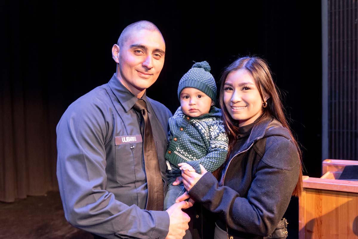 People enjoying the Fire Academy graduation