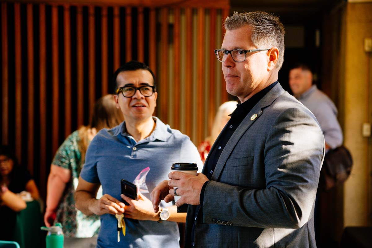 People enjoying In-Service Day