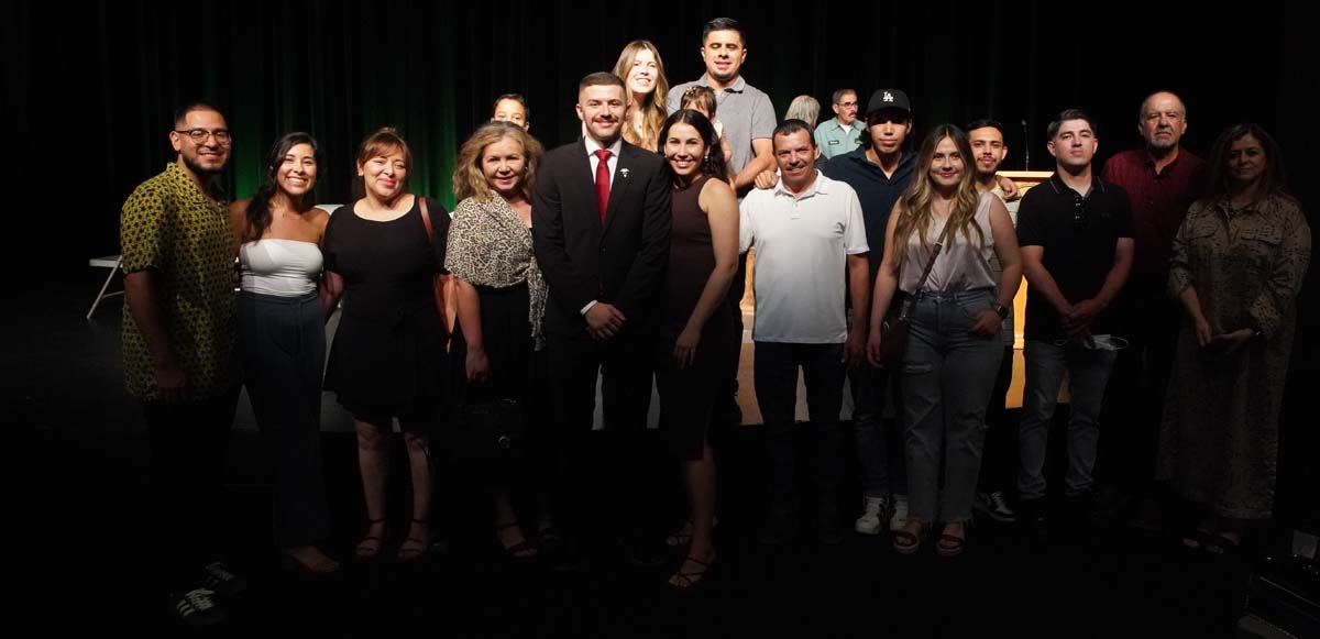 People enjoying the Paramedic Graduation