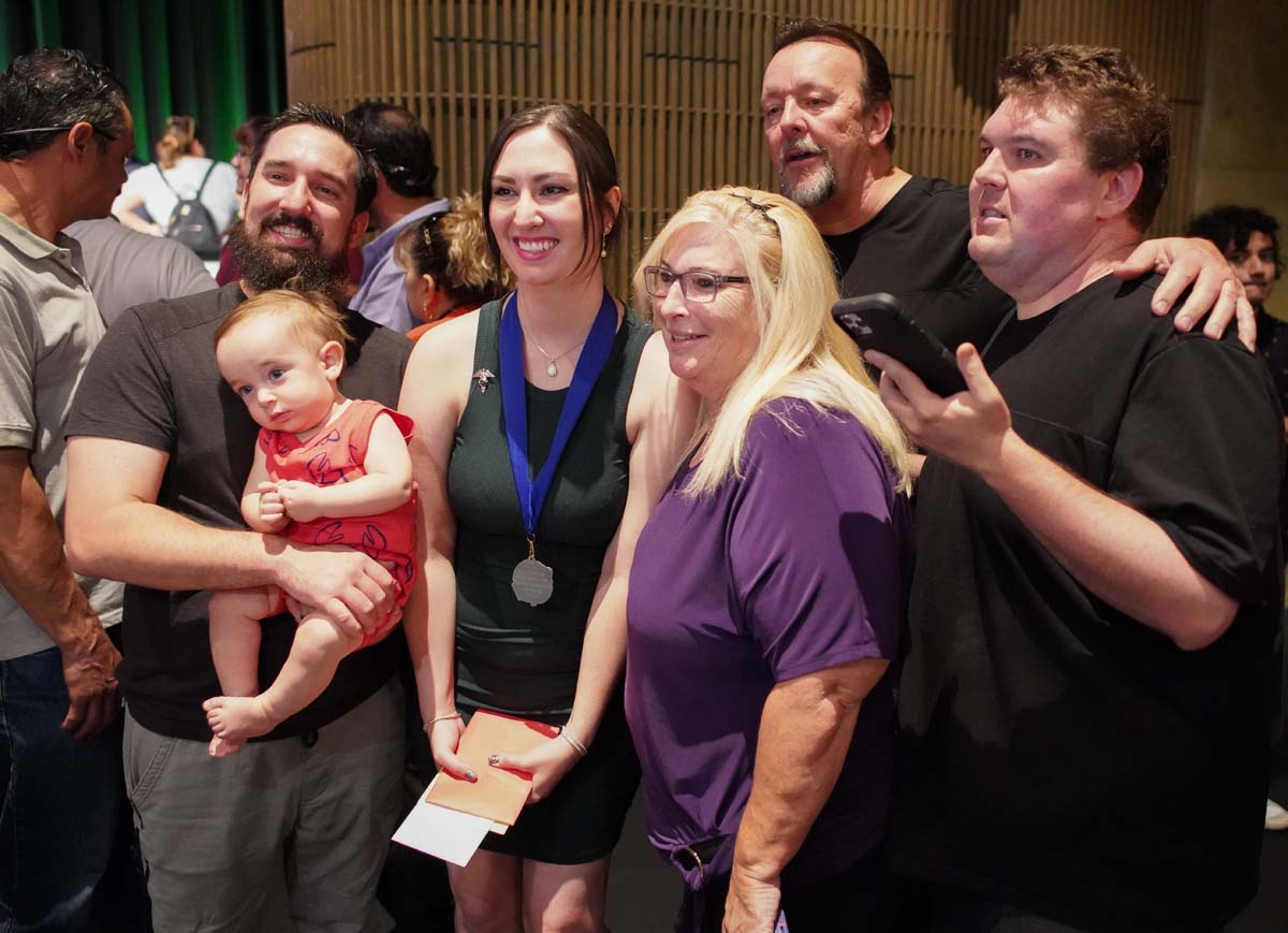 People enjoying the Paramedic Graduation