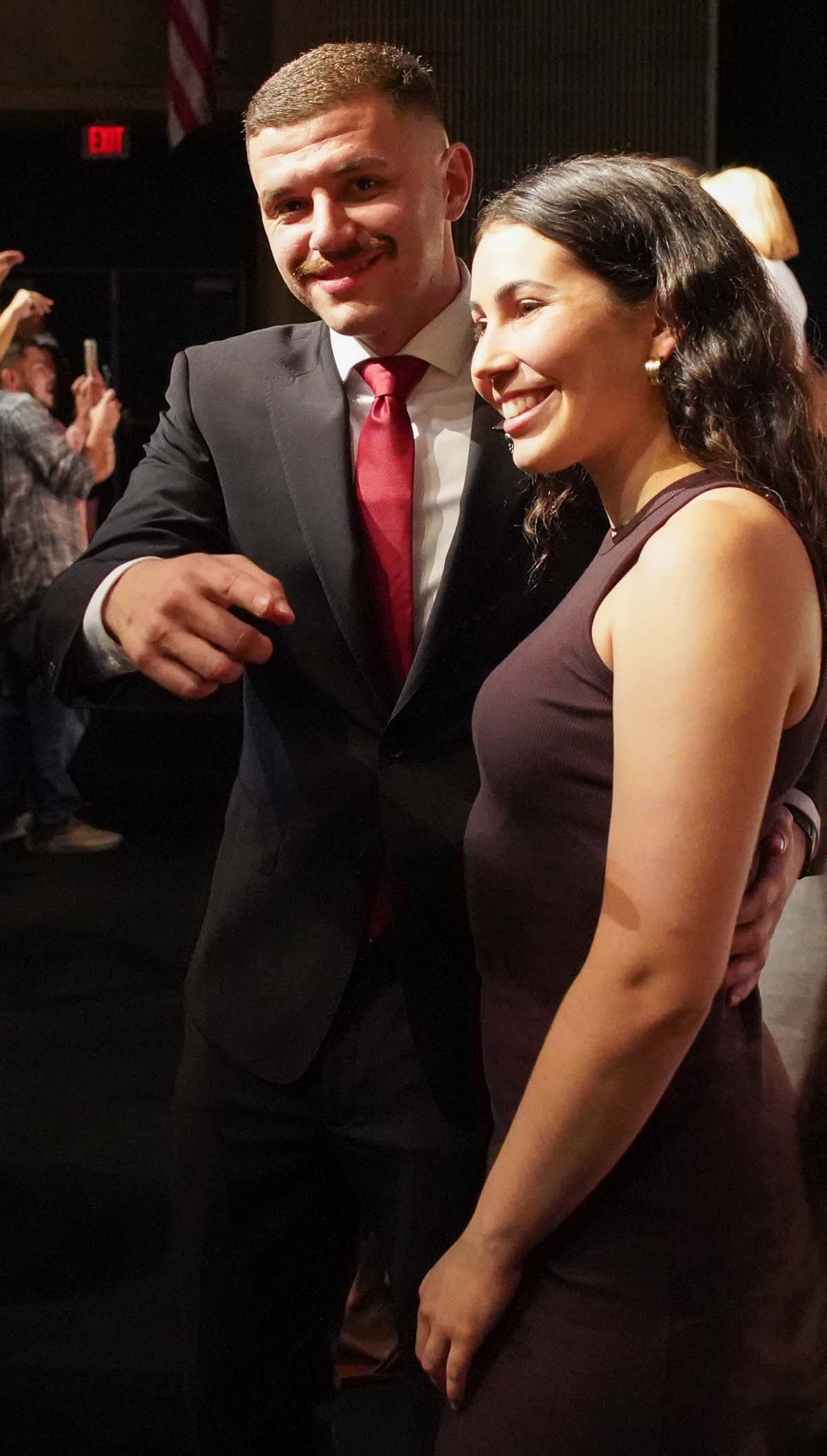 People enjoying the Paramedic Graduation