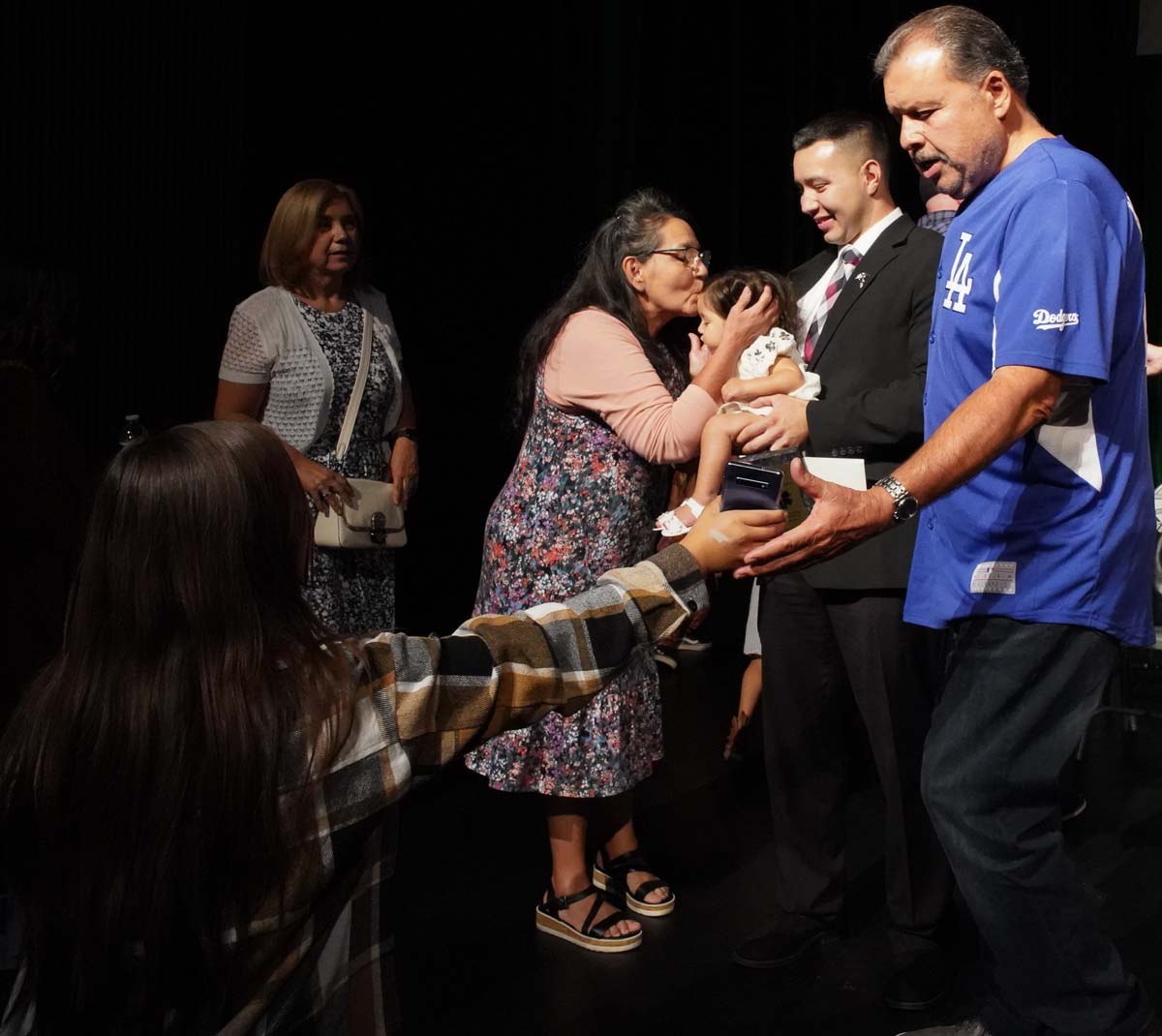 People enjoying the Paramedic Graduation
