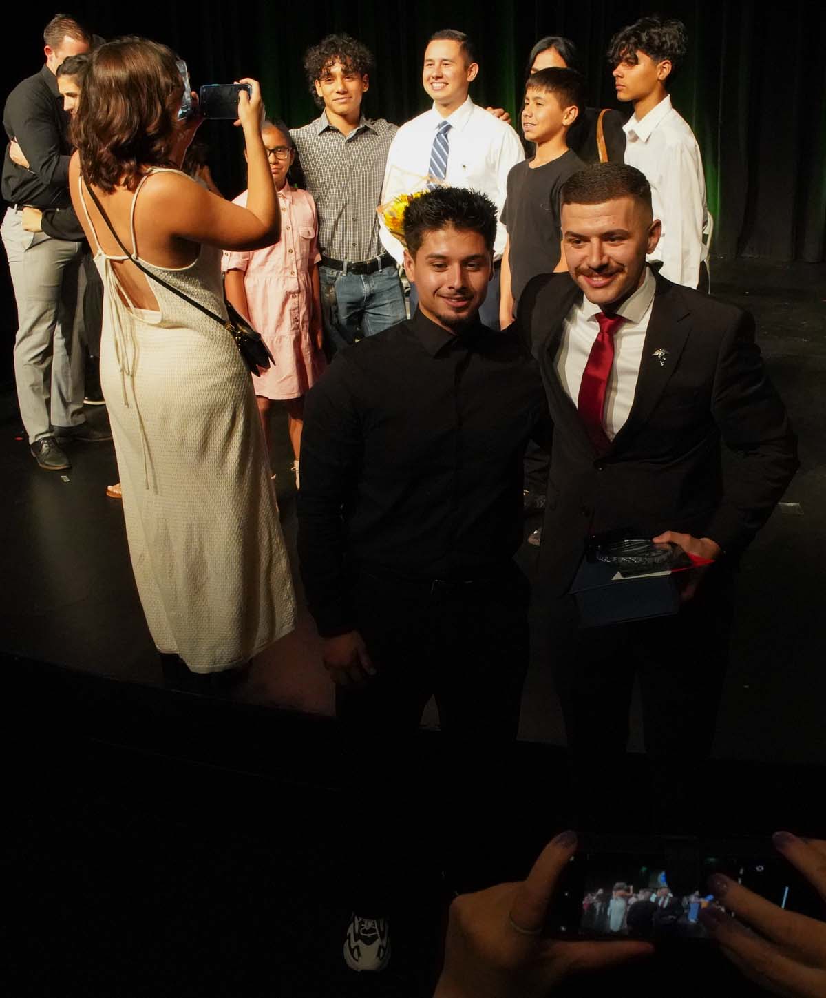 People enjoying the Paramedic Graduation