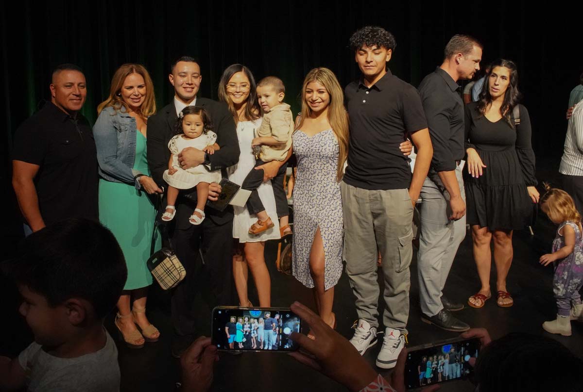 People enjoying the Paramedic Graduation