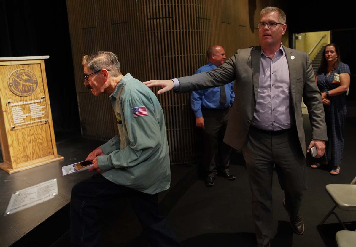 People enjoying the Paramedic Graduation