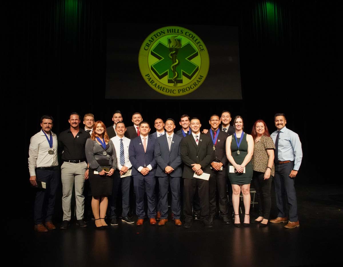 People enjoying the Paramedic Graduation