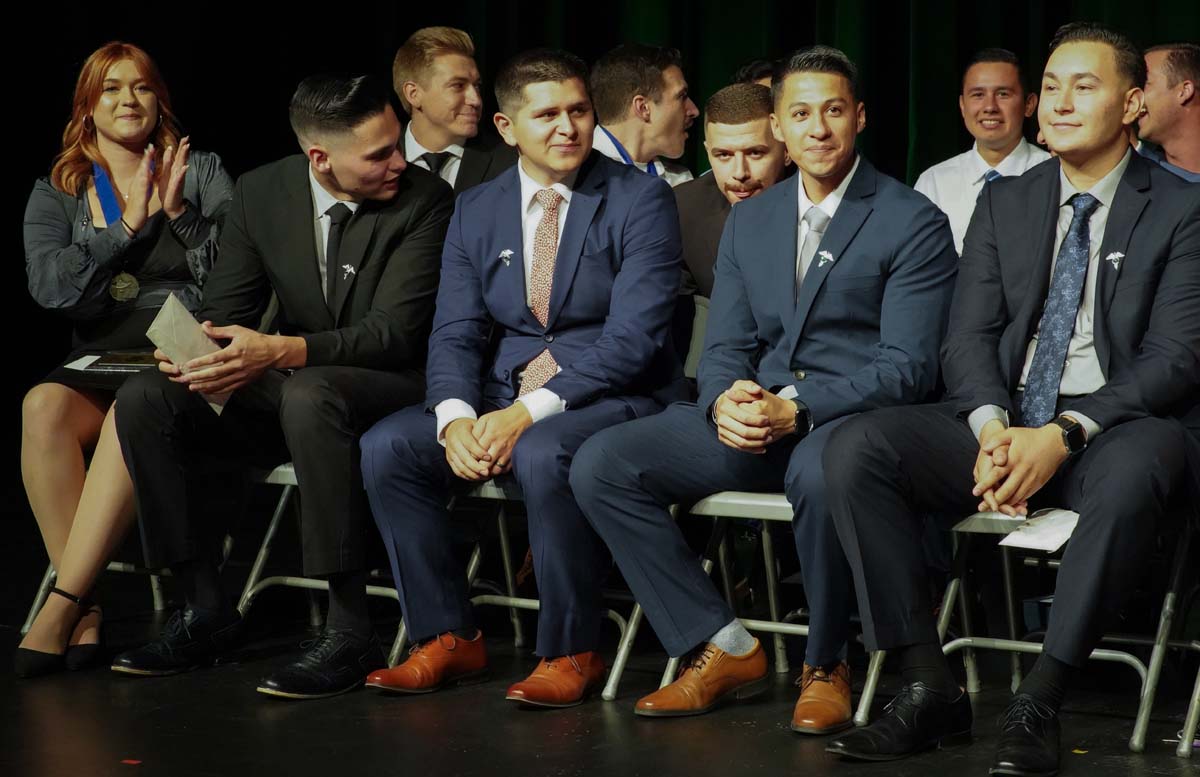 People enjoying the Paramedic Graduation