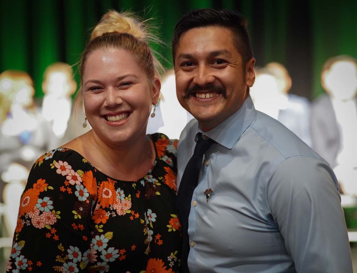 People enjoying the Paramedic Graduation