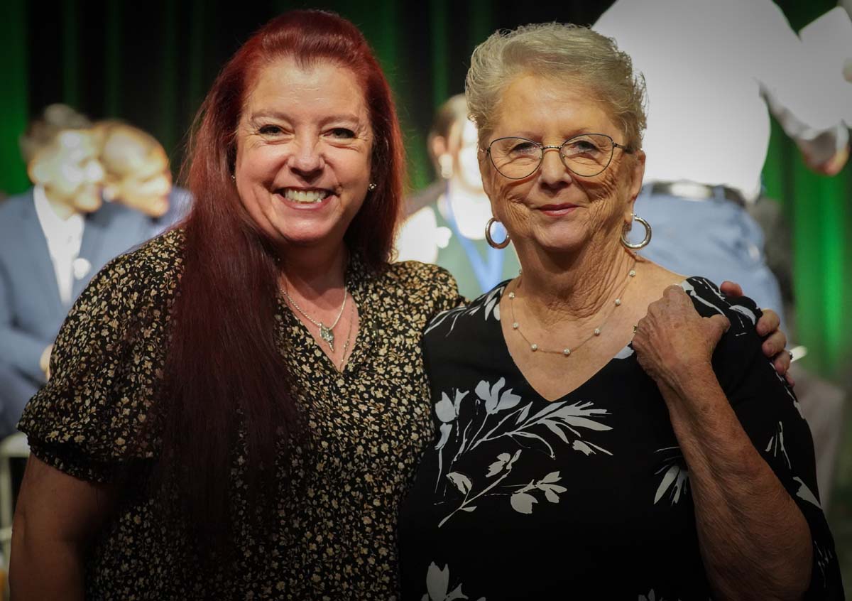 People enjoying the Paramedic Graduation