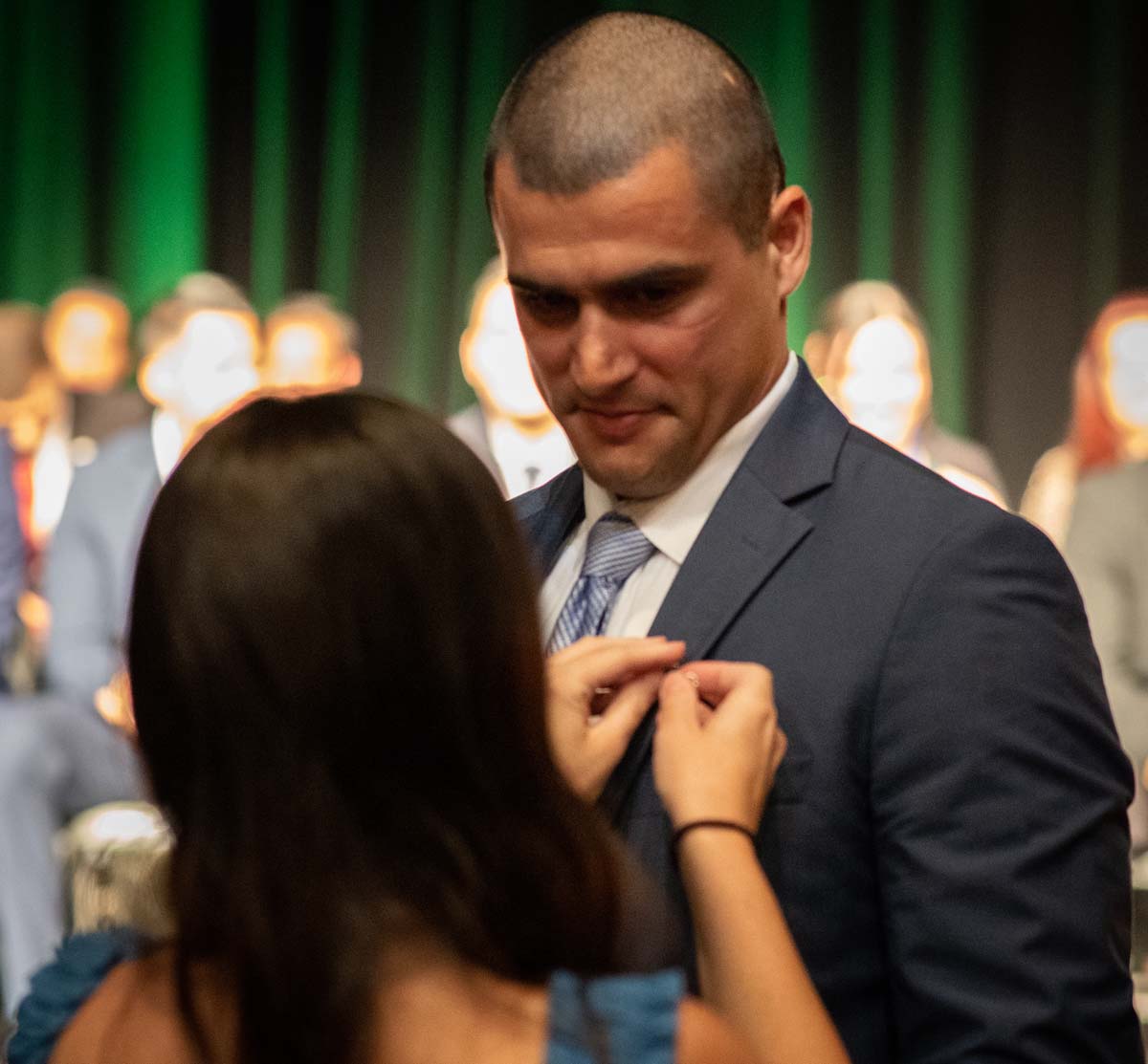 People enjoying the Paramedic Graduation