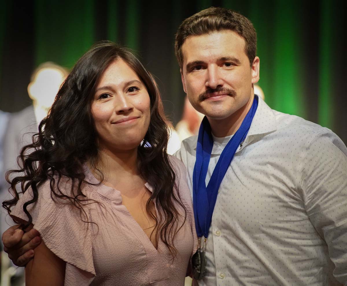 People enjoying the Paramedic Graduation