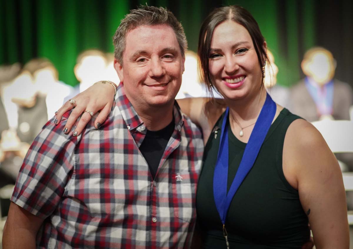 People enjoying the Paramedic Graduation