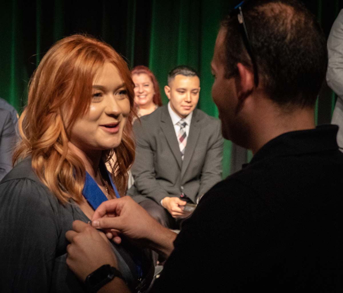 People enjoying the Paramedic Graduation