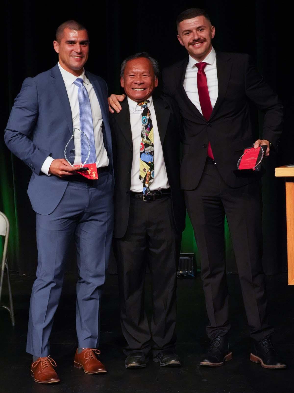 People enjoying the Paramedic Graduation