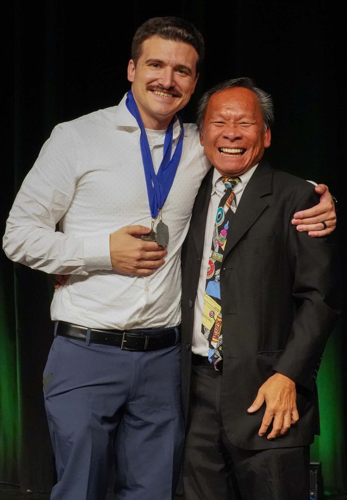 People enjoying the Paramedic Graduation