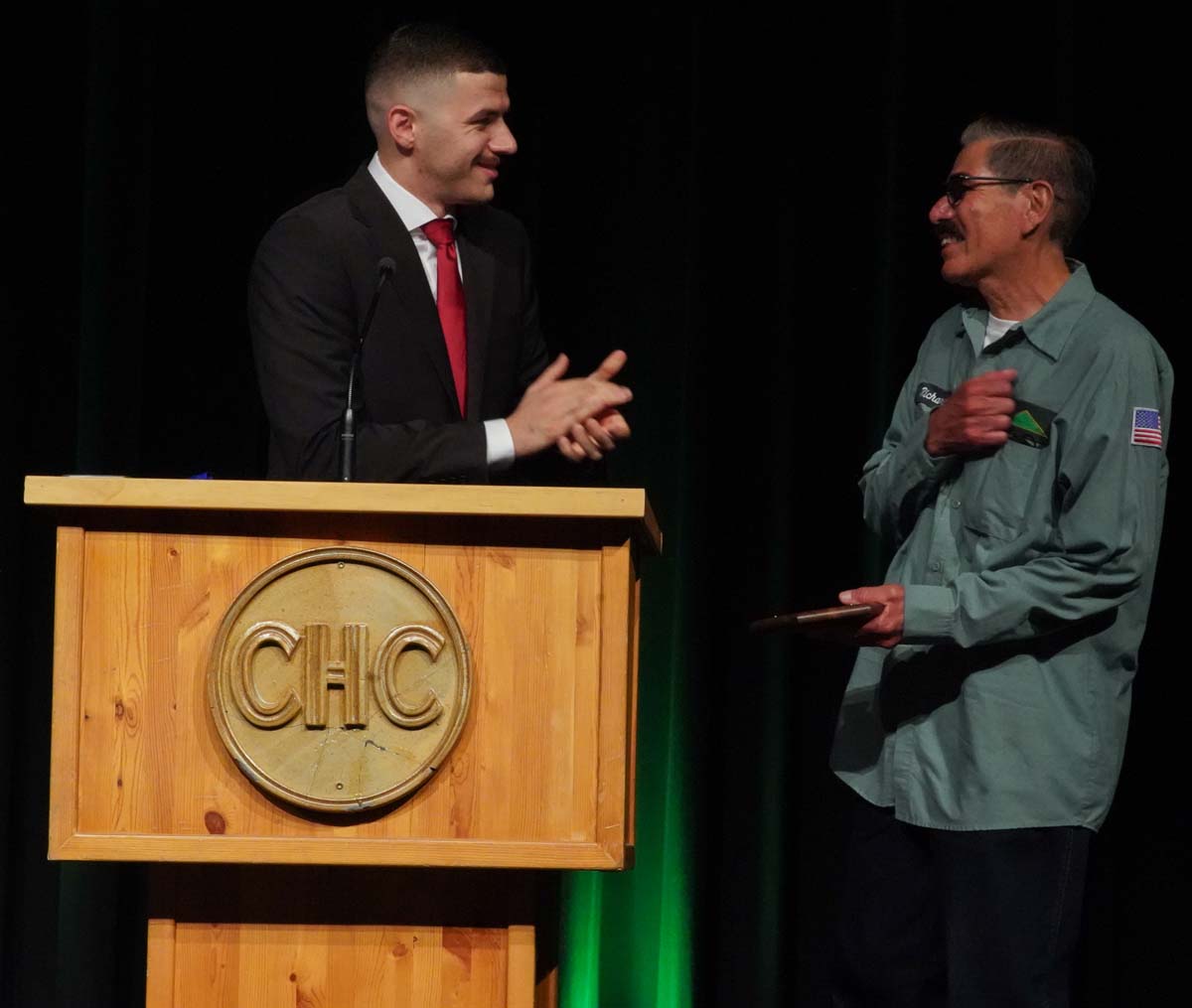 People enjoying the Paramedic Graduation