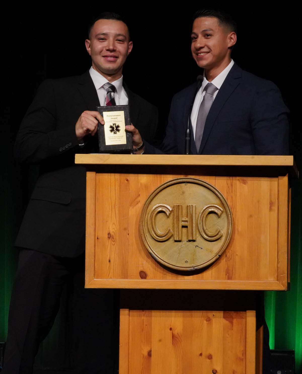 People enjoying the Paramedic Graduation