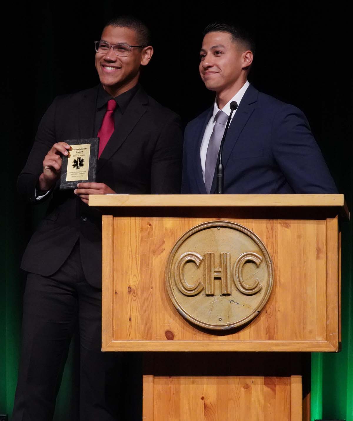 People enjoying the Paramedic Graduation