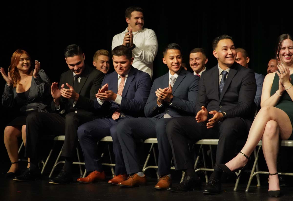 People enjoying the Paramedic Graduation