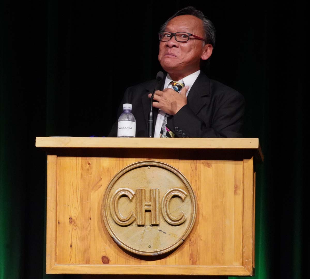 People enjoying the Paramedic Graduation