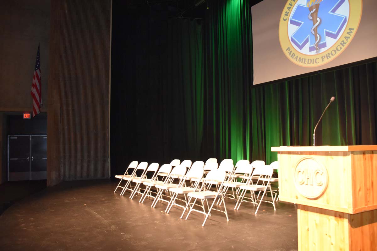 People enjoying the Paramedic Graduation