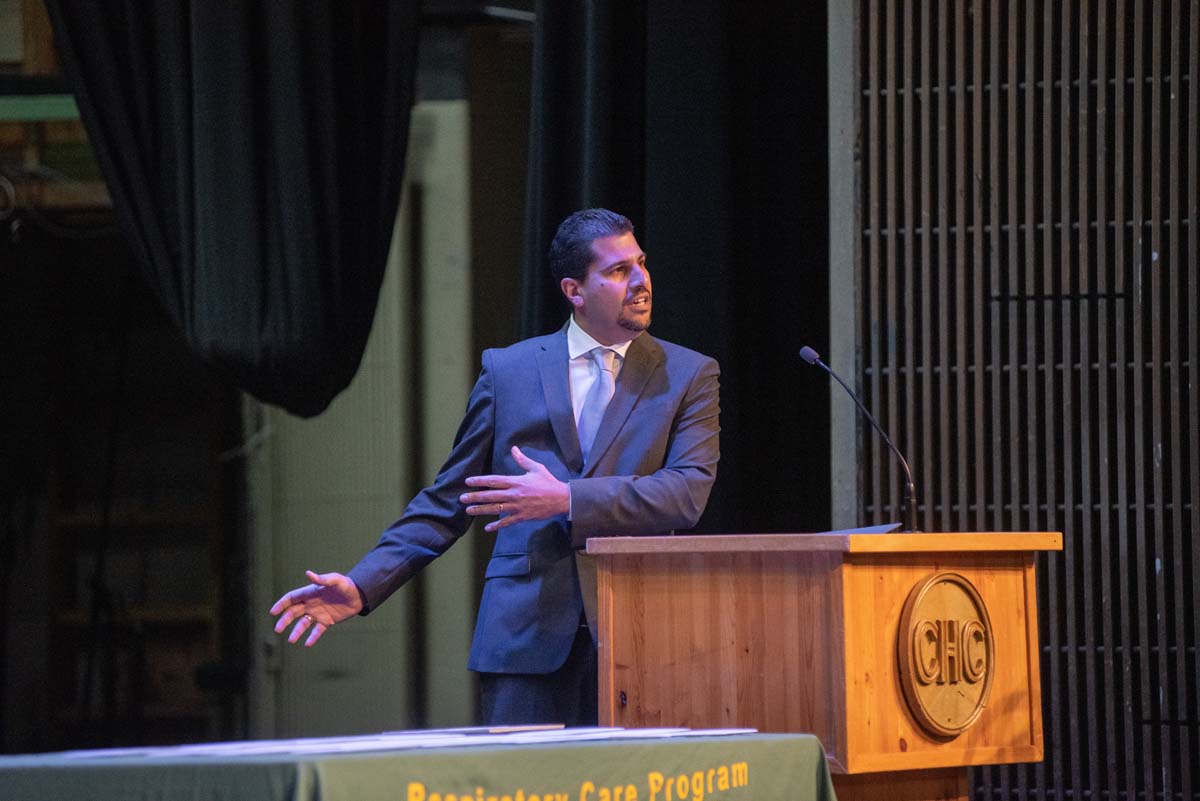 People enjoying the Respiratory Care Graduation