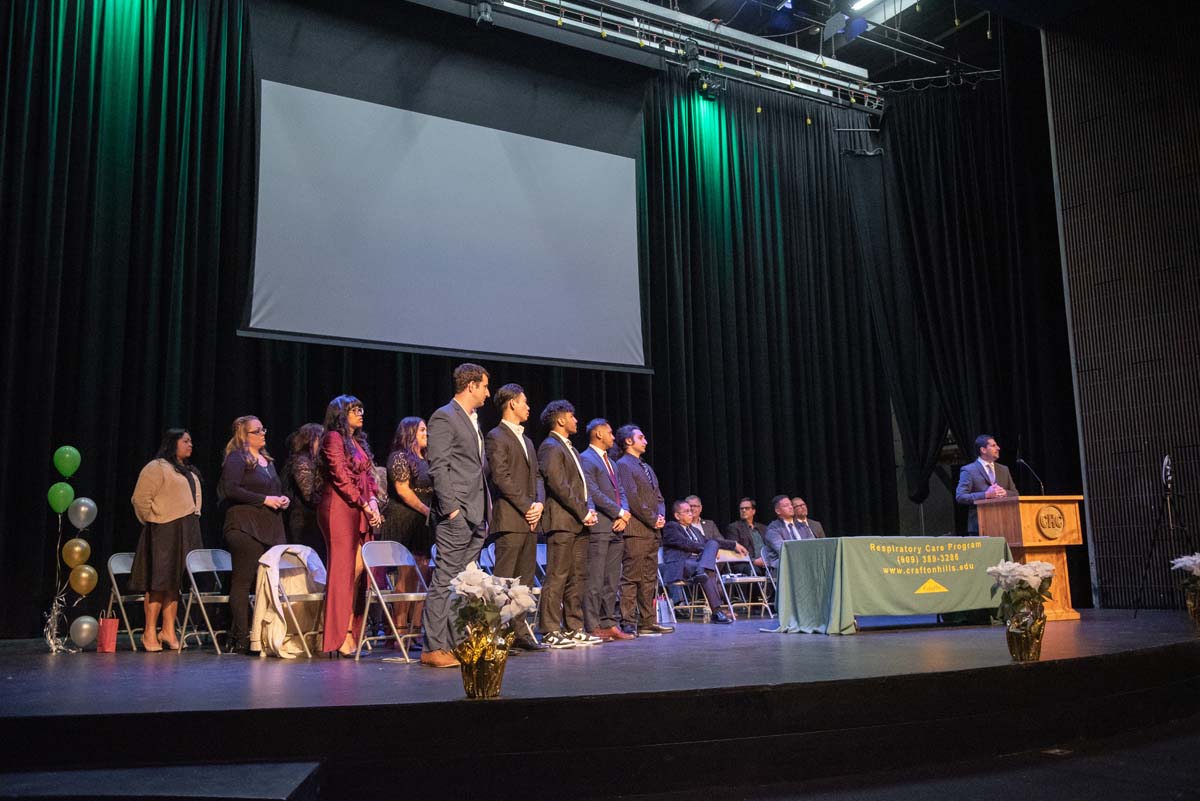 People enjoying the Respiratory Care Graduation