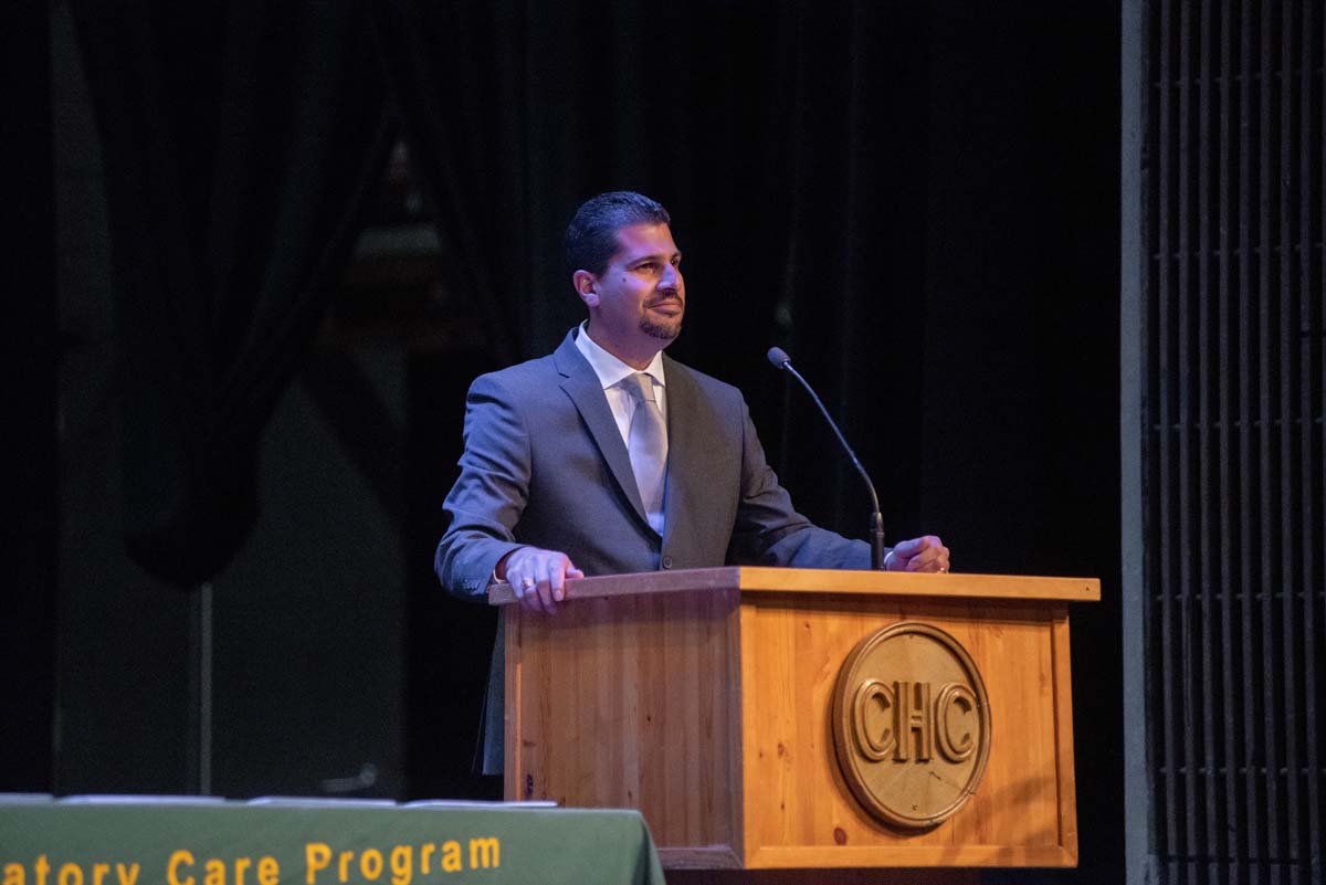 People enjoying the Respiratory Care Graduation